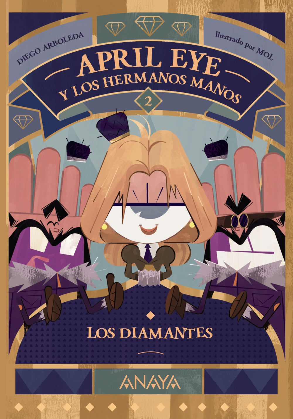 Voltereta portada April Eye y los hermanos Manos 2 los diamantes