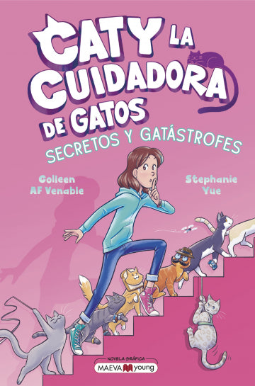 Caty la cuidadora de gatos 3 secretos gatástrofes portada Voltereta
